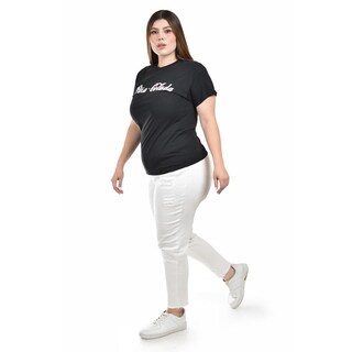 Foto 2 | Playera Estampada Roman Fashion Negra para Mujer