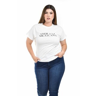 Foto 4 | Playera Estampada Roman Fashion Blanca para Mujer