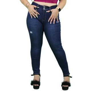 Foto 1 | Jeans Skinny Doow Talla Extra J 508 color Azul