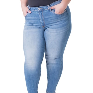 Foto 2 | Skinny Jeans Con Strech Balam/tallas Extras 6342 (azul Claro)