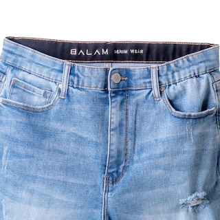 Foto 3 | Jeans Skinny Con Strech Balam/tallas Extras 6333 color Azul