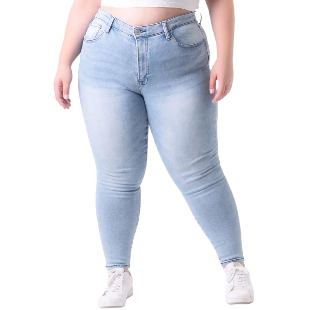 Foto 2 pulgar | Jeans Skinny Con Strech Balam/tallas Extras 6340 color Azul Claro