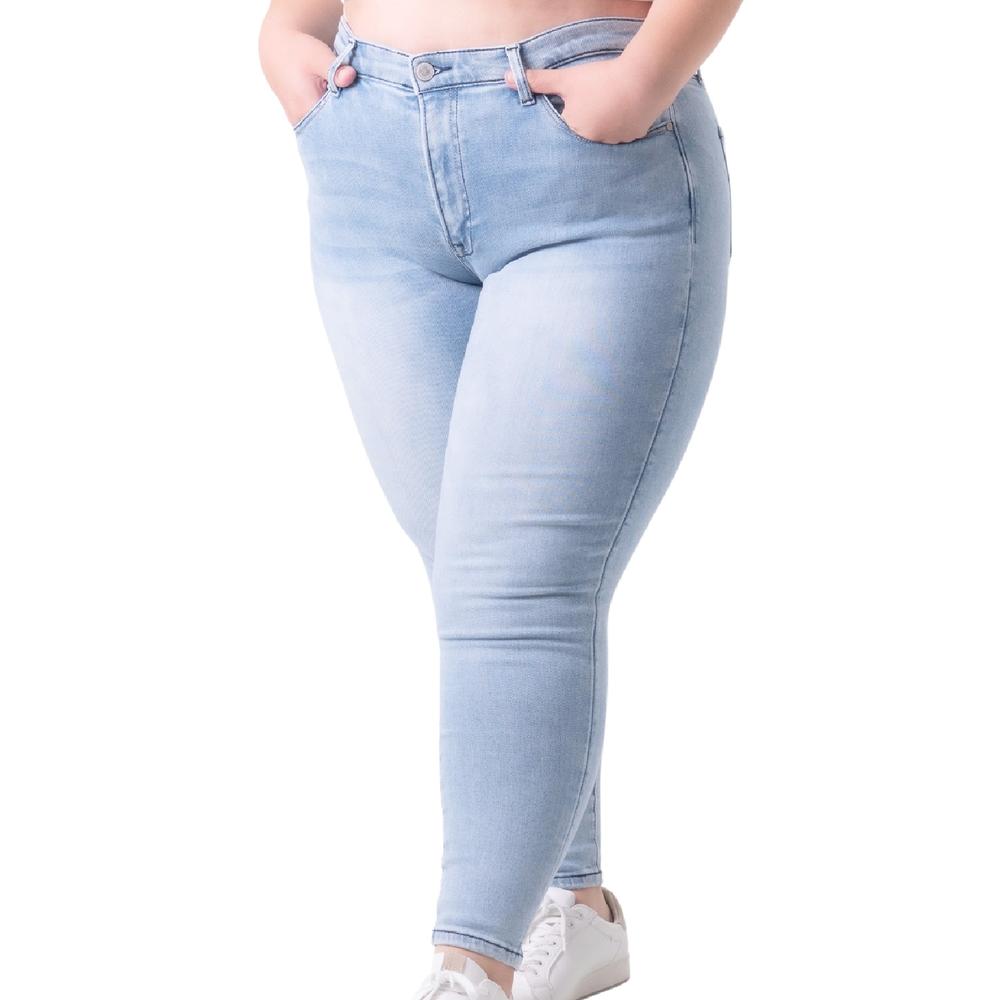 Foto 3 pulgar | Jeans Skinny Con Strech Balam/tallas Extras 6340 color Azul Claro