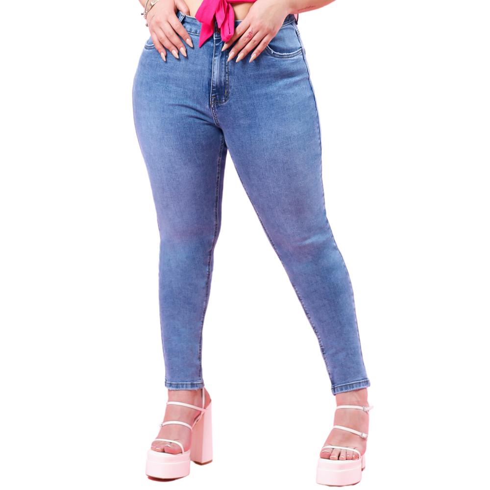 Foto 2 pulgar | Jeans Skinny Con Strech/tallas Extras, 2174 Color Azul