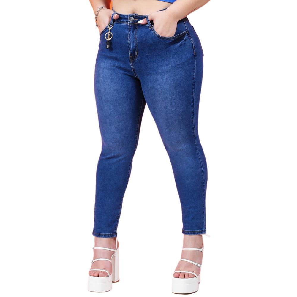 Foto 2 pulgar | Jeans para Dama Doow J-DW-595-MEDIO Talla Extra color Azul