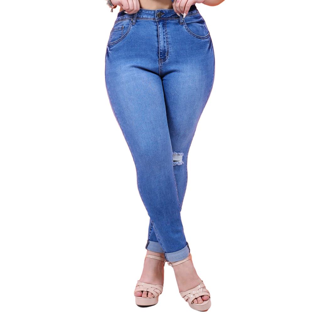 Foto 2 pulgar | Jeans DOOW Skinny  Strech Tallas Extras 605 Azul