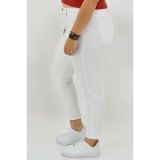 Foto 2 | Jeans Skinny Con Strech Balam /tallas Extras, 6349 (blanco) Blanco