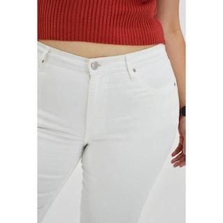 Foto 4 | Jeans Skinny Con Strech Balam /tallas Extras, 6349 (blanco) Blanco