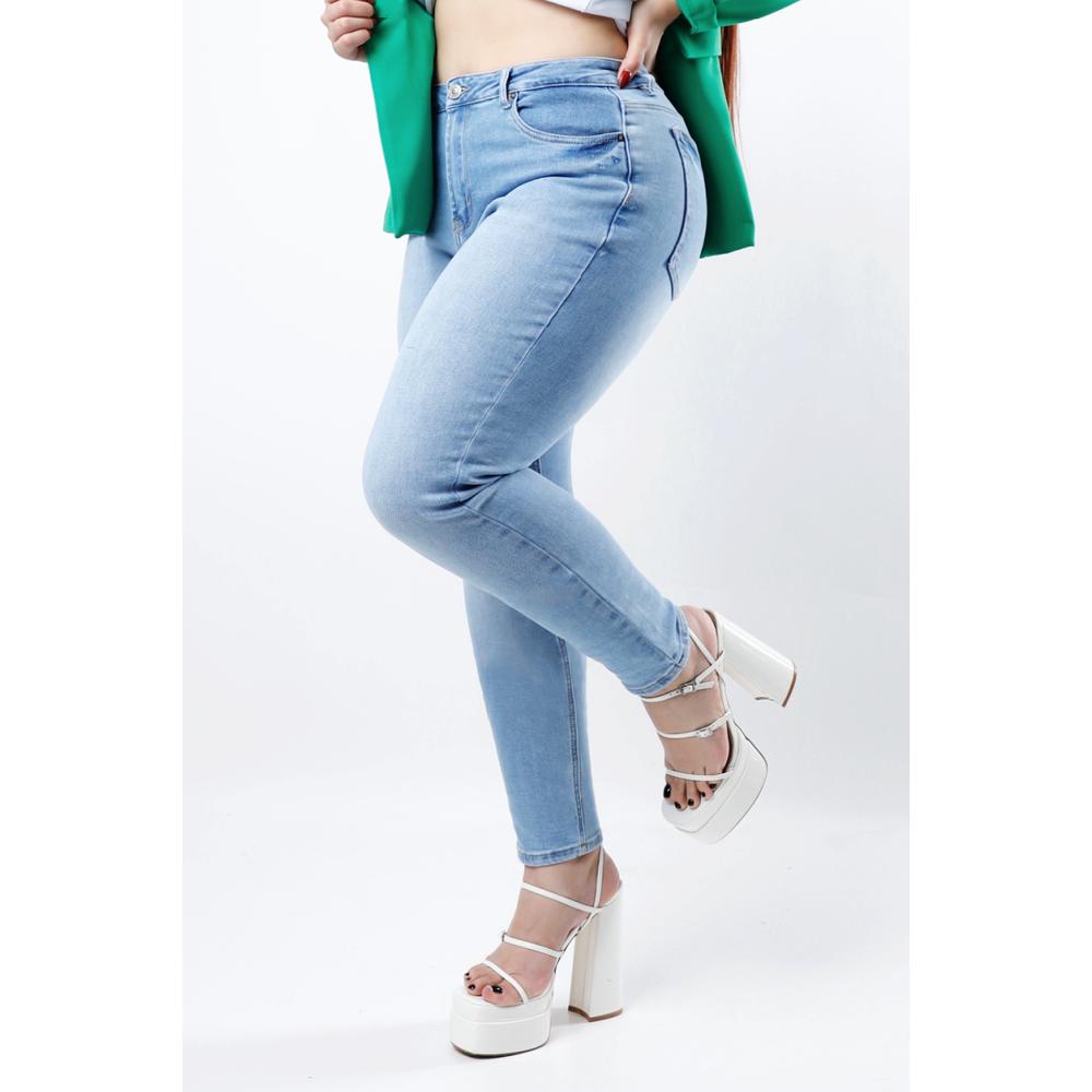 Foto 2 pulgar | Jeans Skinny Con Strech Tallas Extras 970 Multicolor