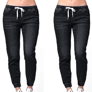 Foto 4 | Venta Internacional - Jogger para Mujer Talle Alto color Negro