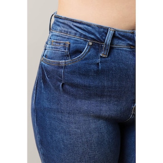 Foto 3 | Jeans Skinny con Stretch Roman Fashion Tallas Extras Azul