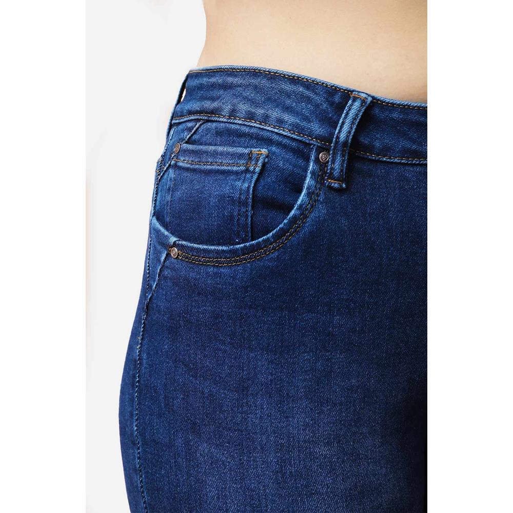 Foto 4 | Jeans Skinny Con Strech / Tallas Extras, 1268 (dark) Azul Oscuro