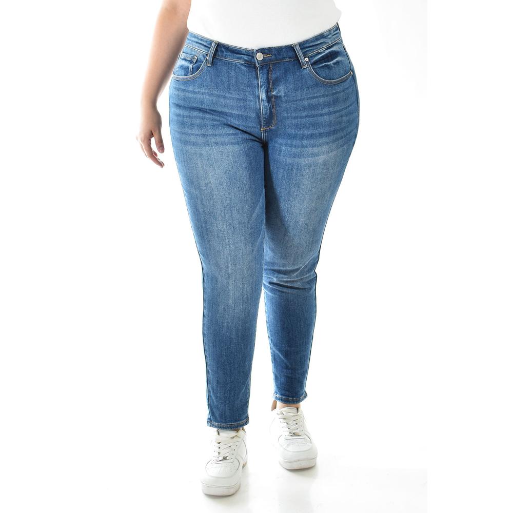 Jeans Skinny con Strech Azul para Mujer