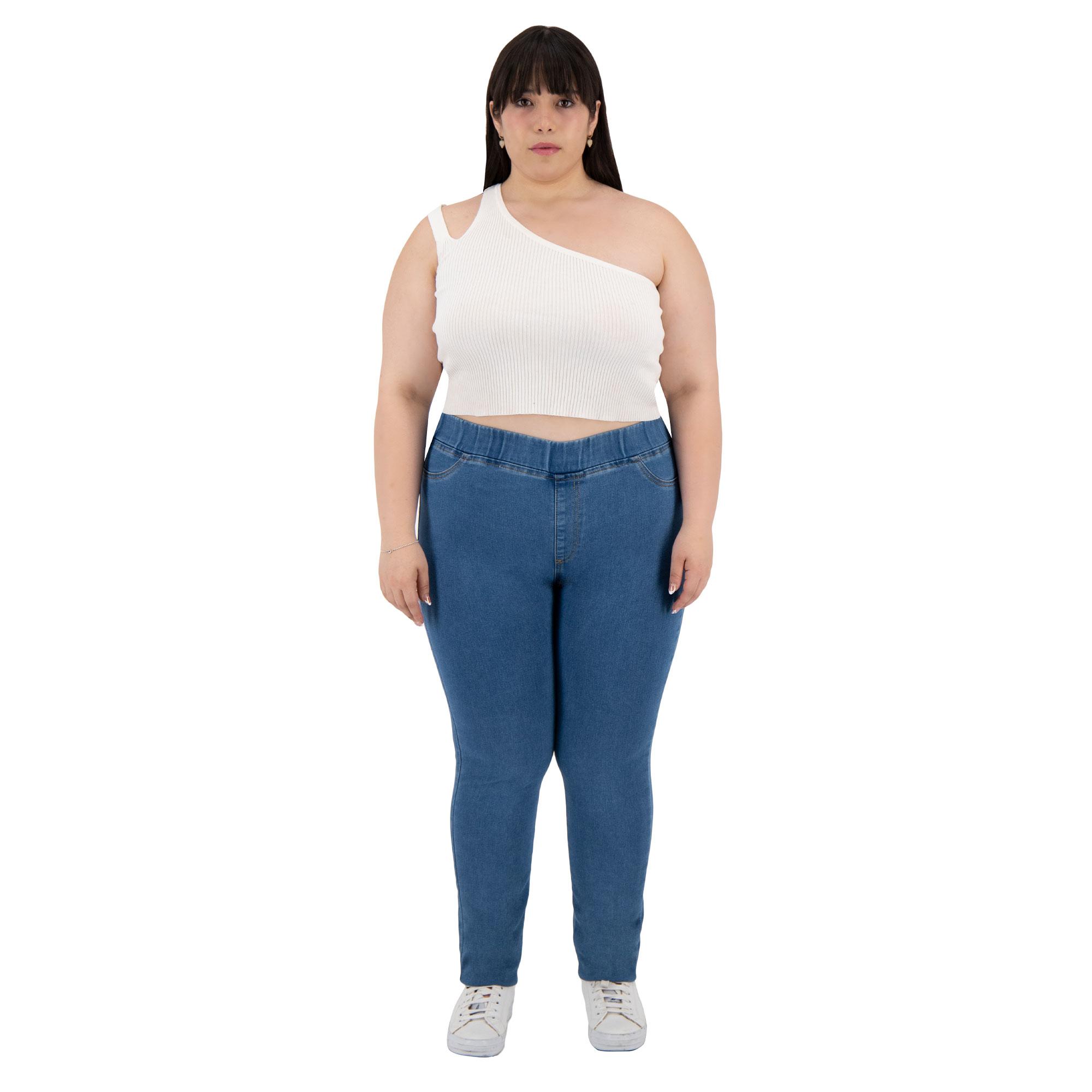 Foto 4 pulgar | Pantalón Skinny Britos Jeans para Mujer Azul