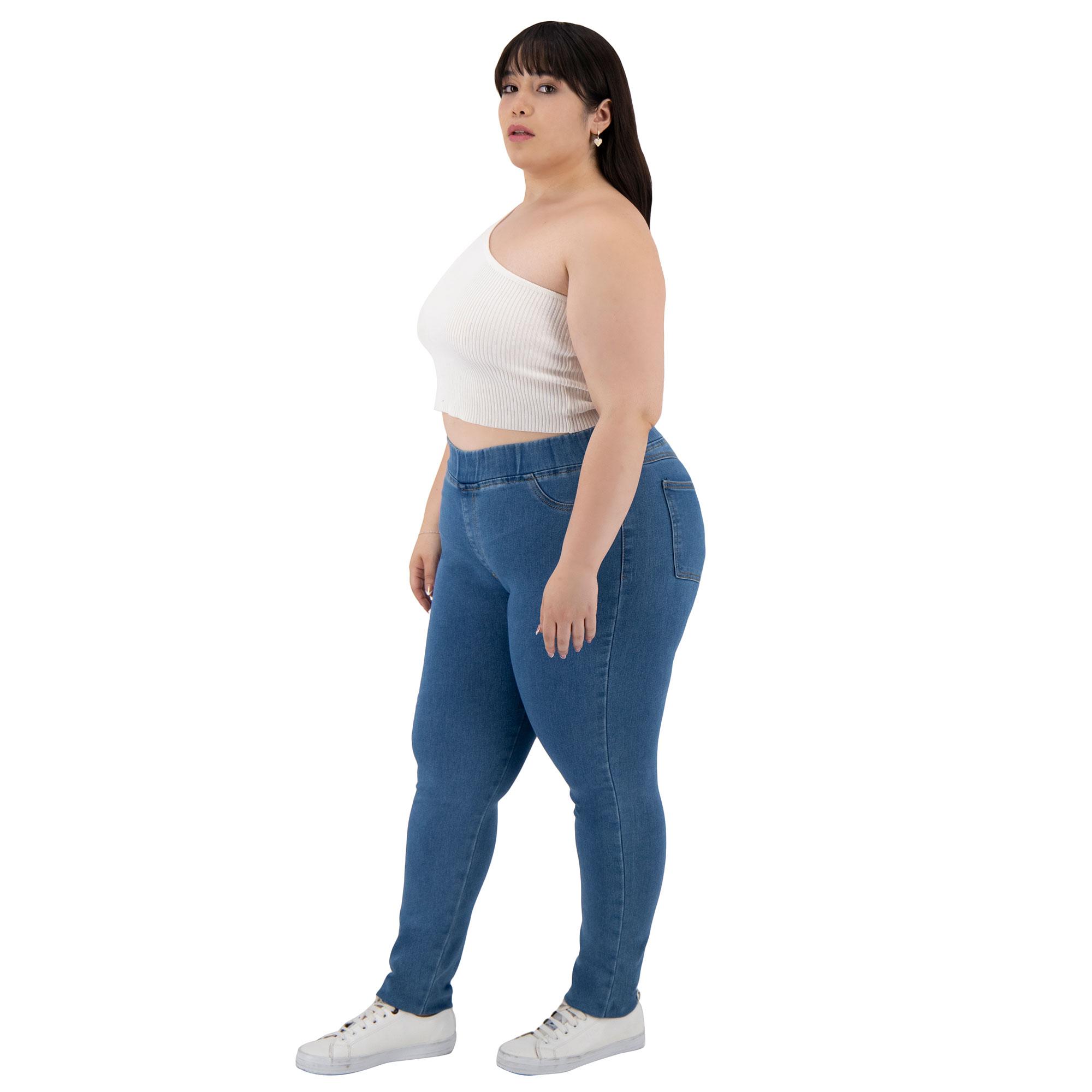 Foto 5 pulgar | Pantalón Skinny Britos Jeans para Mujer Azul