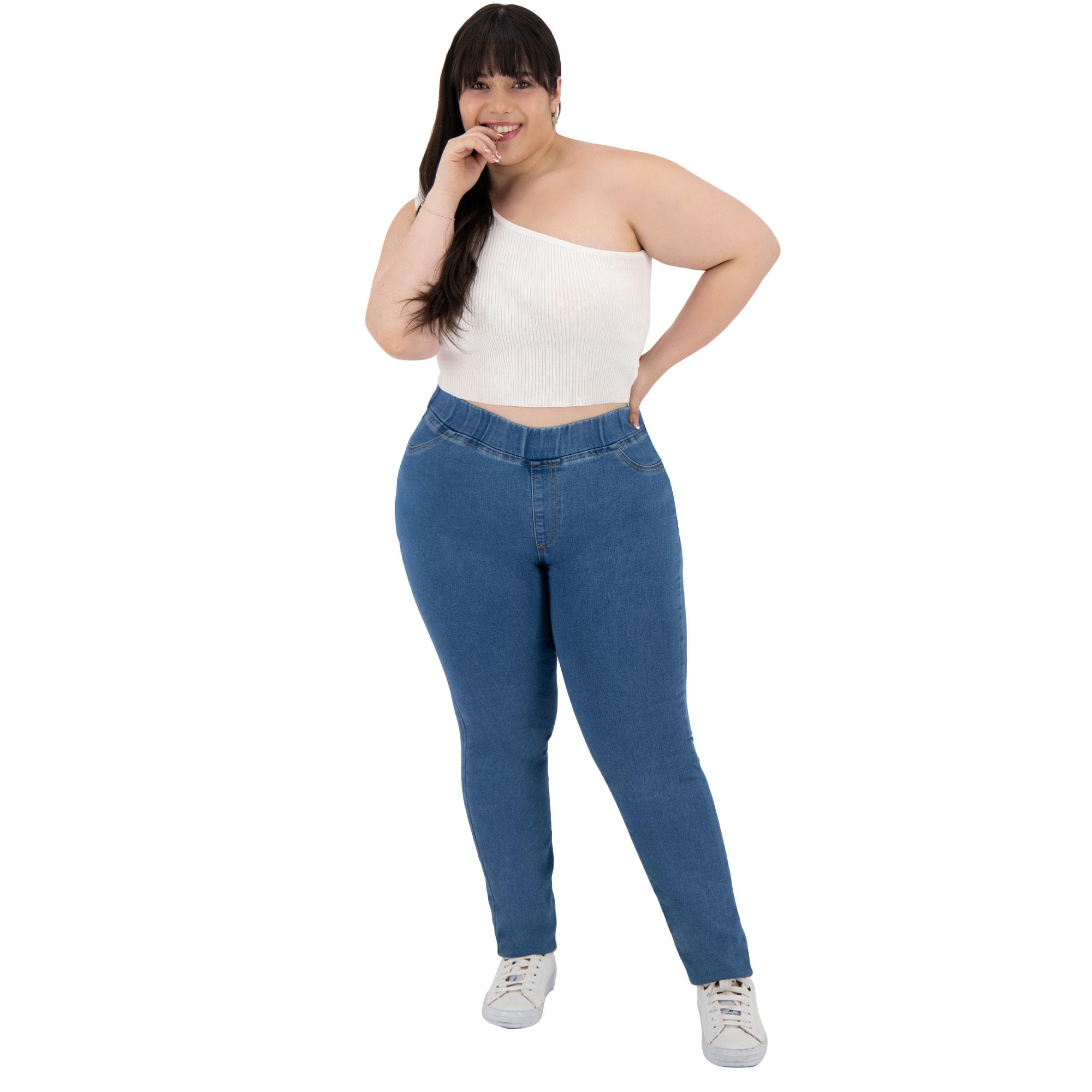 Foto 6 pulgar | Pantalón Skinny Britos Jeans para Mujer Azul