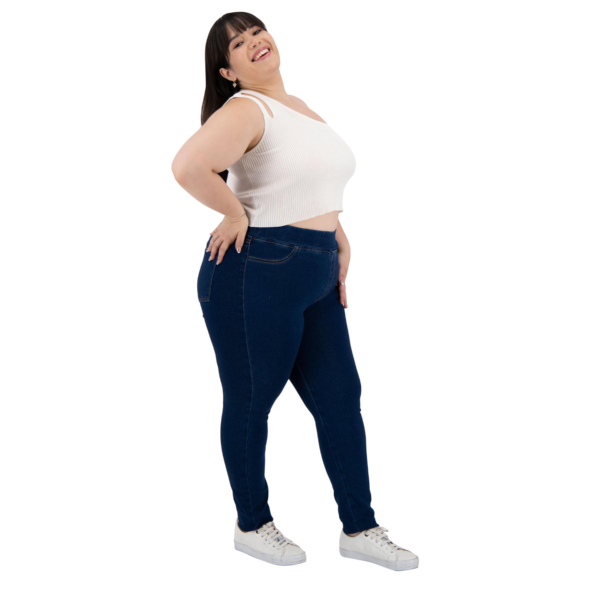 Foto 6 pulgar | Pantalón Britos Jeans Curvy Skinny Azul 024495