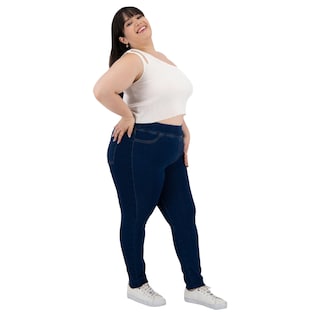 Foto 5 | Pantalón Britos Jeans Curvy Skinny Azul 024495