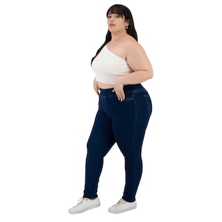 Foto 7 | Pantalón Britos Jeans Curvy Skinny Azul 024495