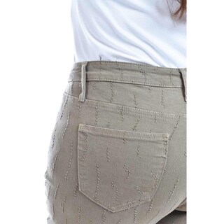 Foto 5 | Jeans Wide Leg Con Textura /juvenil, 6512 (verde Militar) Verde
