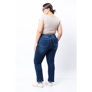 Foto 2 | Jeans Recto Con Strech Tallas Extras, 1634 (azul Dark) Azul Oscuro