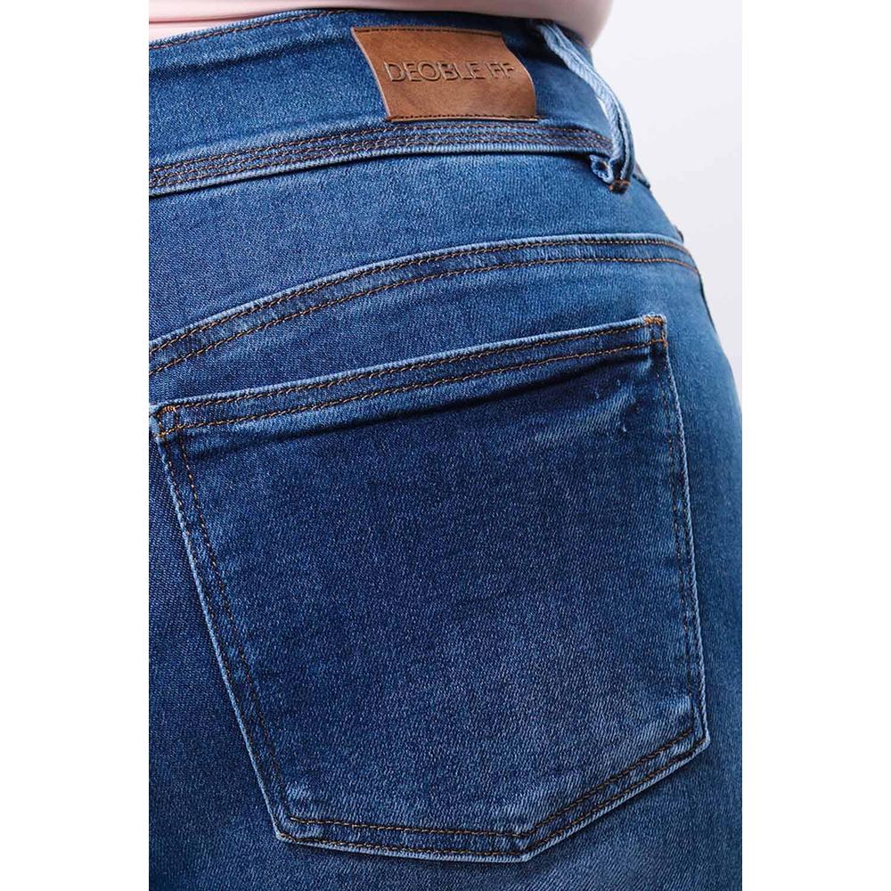 Foto 3 | Jeans Skinny Con Strech Tallas Extras, 1631 (azul Medio) Azul
