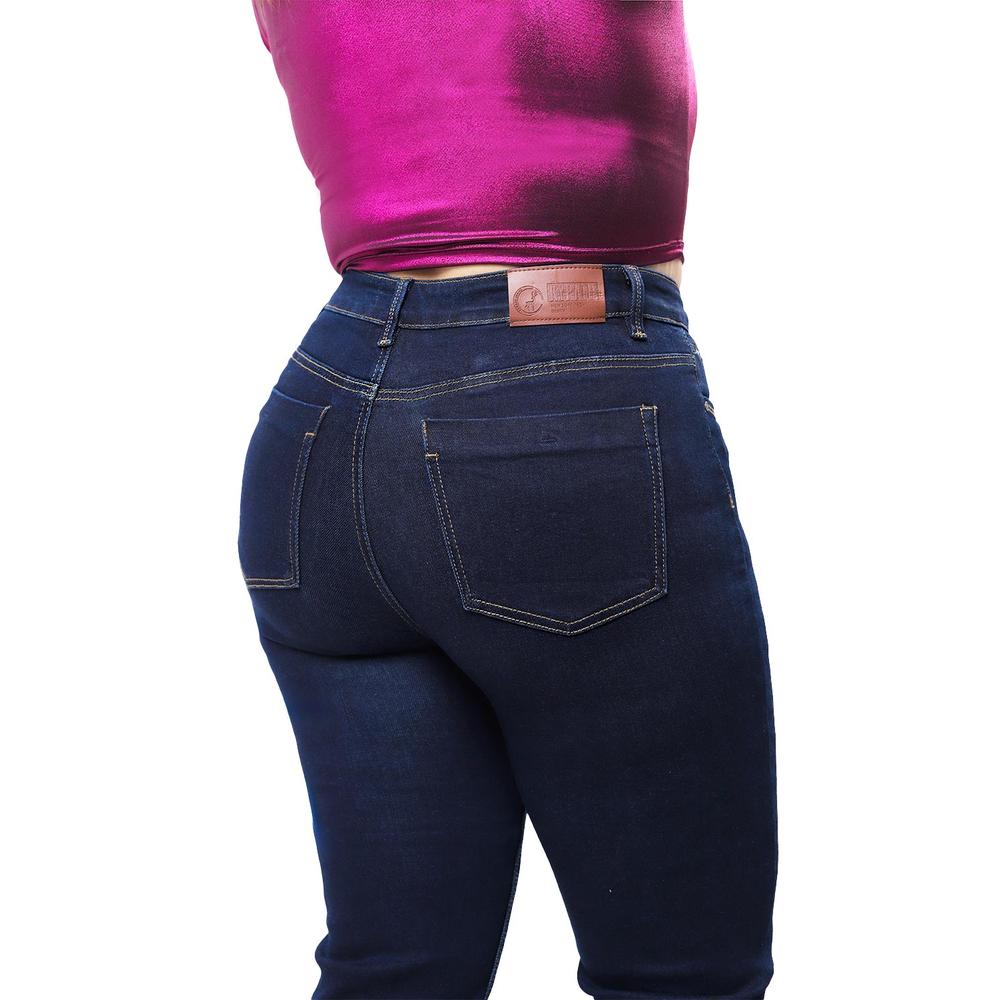 Foto 2 | Jeans Recto Con Strech Roman Fashion, 3720 (azul Oscuro) Azul Oscuro