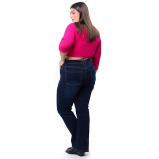 Foto 2 | Jeans Bootcut Con Strech Tallas Extras, 3729 (azul Oscuro) Azul Oscuro