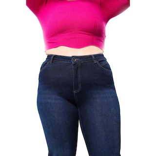 Foto 3 | Jeans Bootcut Con Strech Tallas Extras, 3729 (azul Oscuro) Azul Oscuro