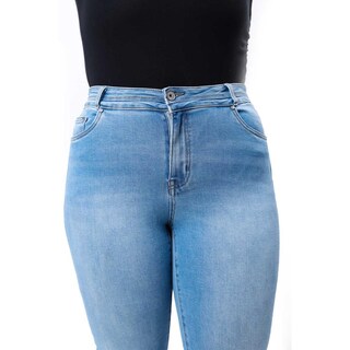 Foto 3 | Jeans Bootcut Con Strech Tallas Extras, 3726 (azul Claro) Azul Cielo