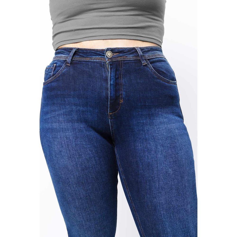 Foto 4 pulgar | Jeans Skinny Con Strech Tallas Extras, 3920 (azul Oscuro) Multicolor