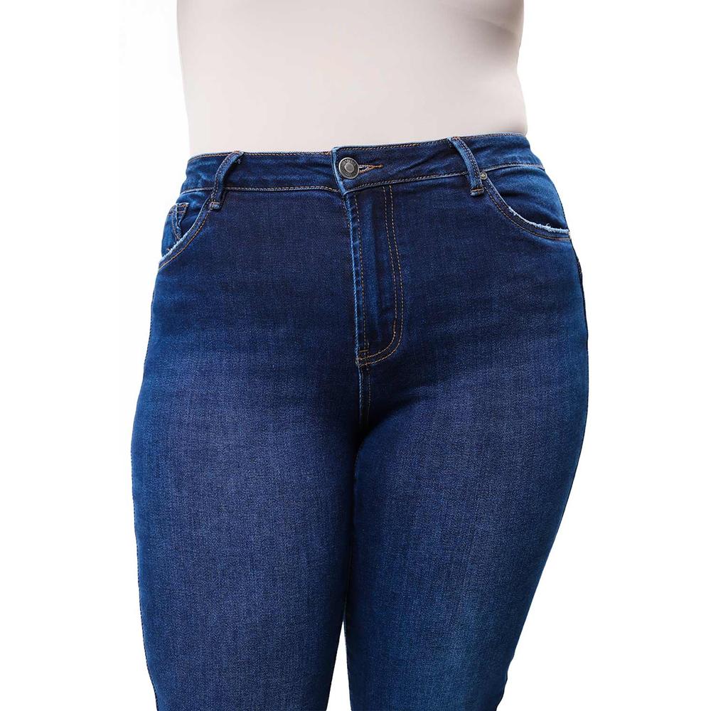 Foto 3 pulgar | Jeans Bootcut Con Strech Roman Fashion, 3730 (azul Oscuro) Multicolor