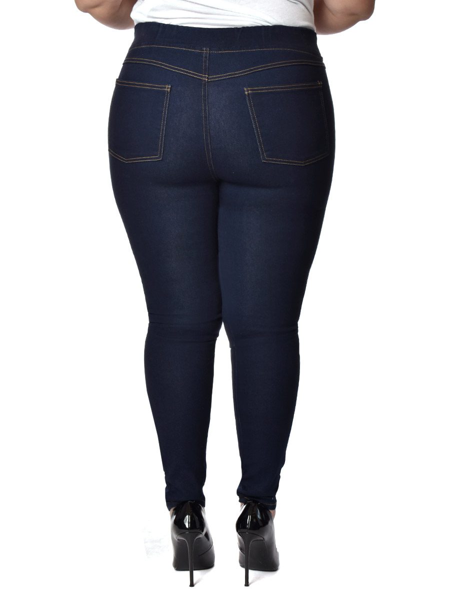 Foto 3 pulgar | Pantalón Britos Jeans Mujer Curvy Skinny Azul 022606