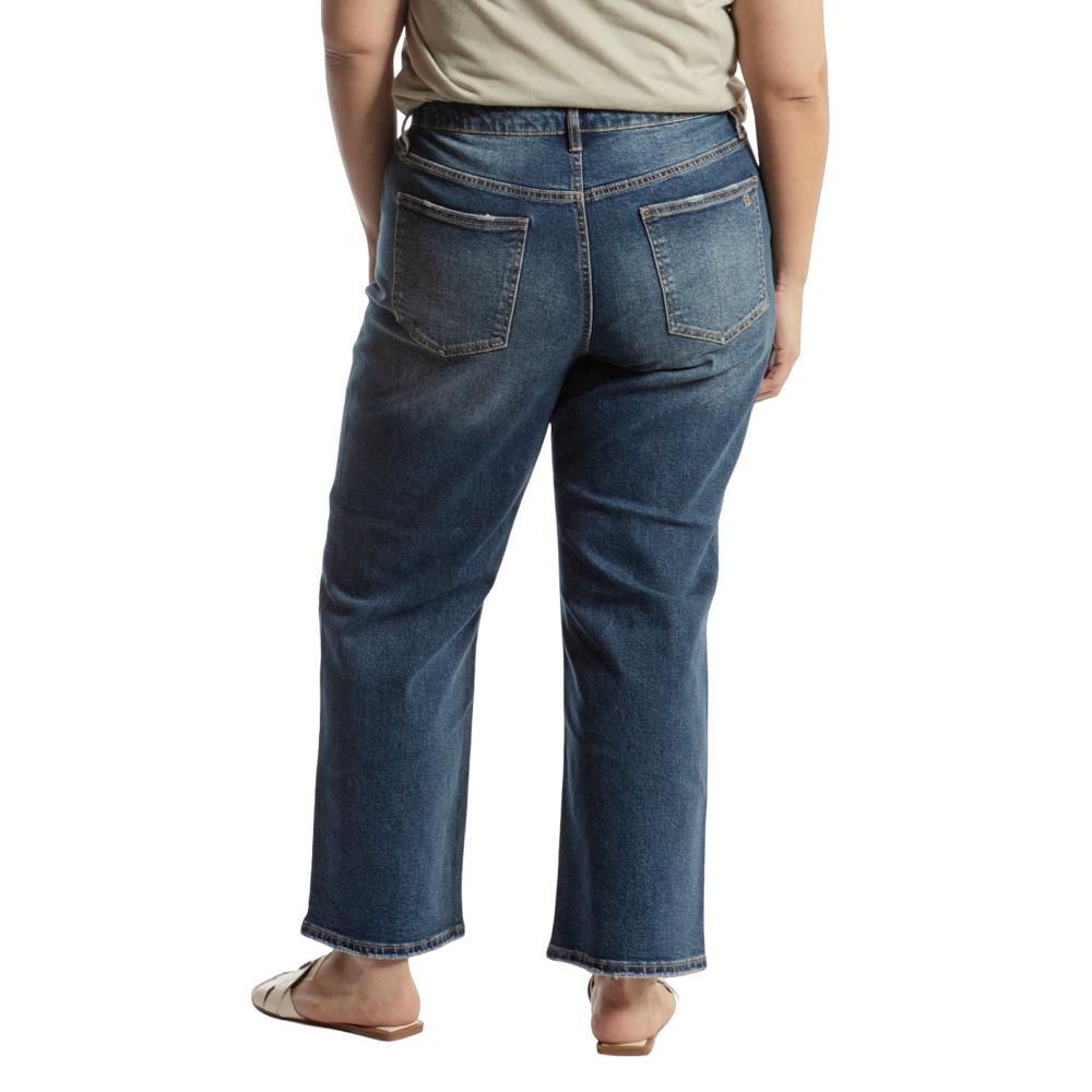 Foto 2 | Pantalón Straight Curvy Balam Bl7076 Azul Oscuro