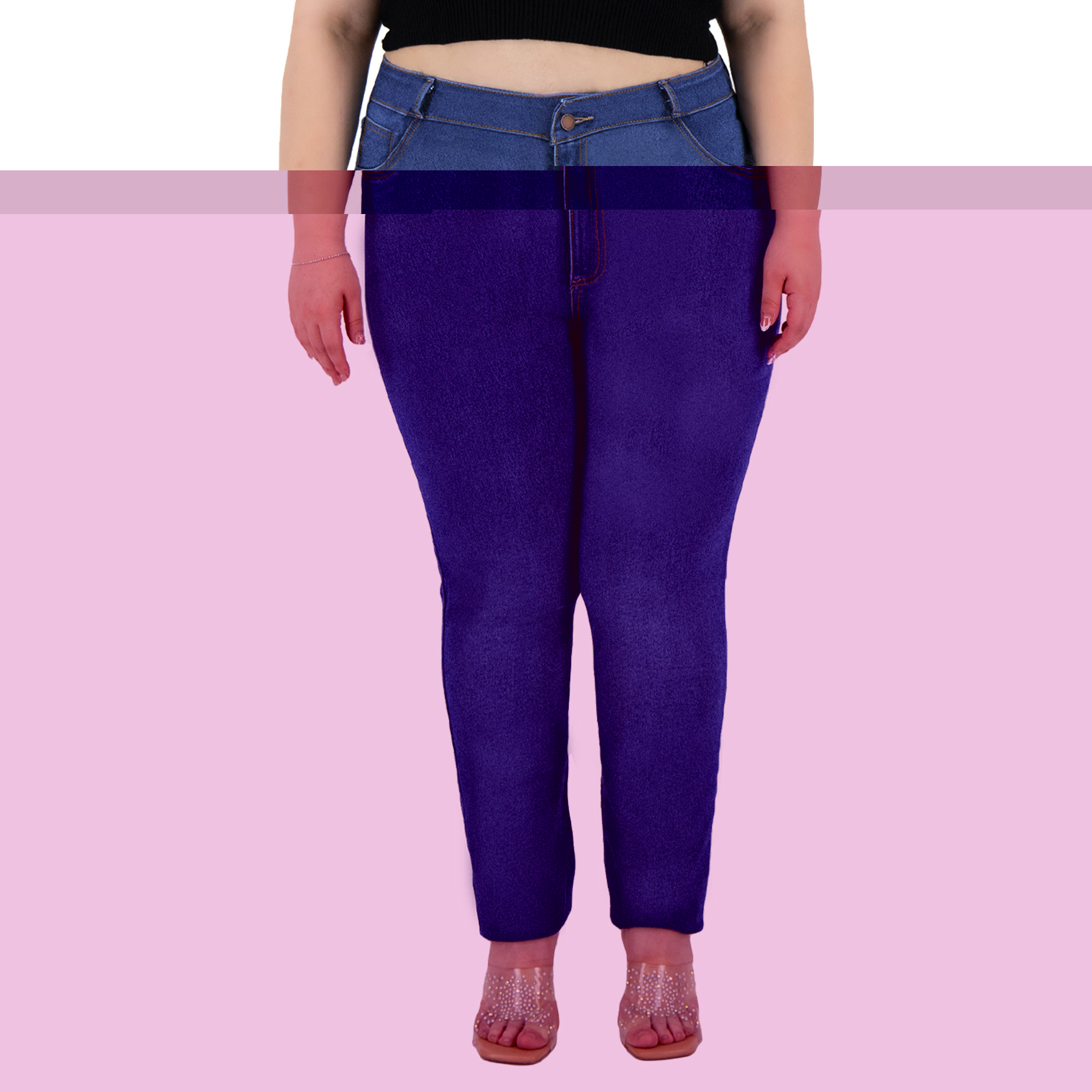Foto 2 pulgar | Pantalón Skinny Britos Jeans Mujer Curvy Mezclilla 501670
