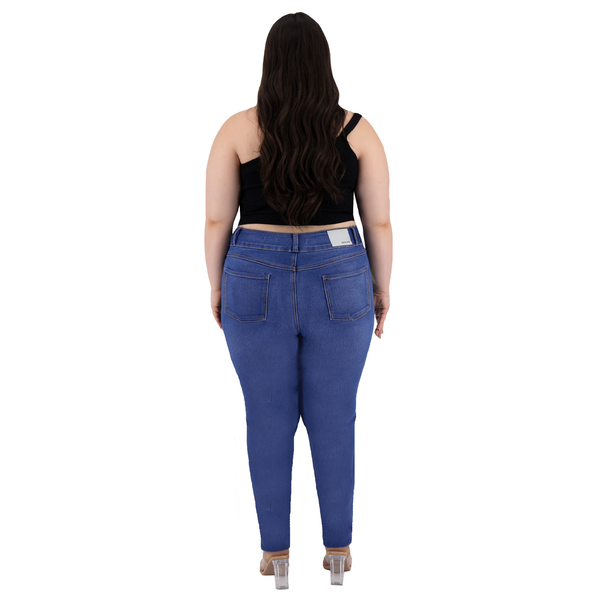 Foto 5 pulgar | Pantalón Skinny Britos Jeans Mujer Curvy Mezclilla 501670