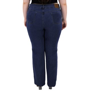 Foto 2 | Pantalón Recto Britos Jeans Mujer Curvy Mezclilla 501669