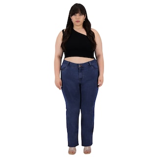 Foto 3 | Pantalón Recto Britos Jeans Mujer Curvy Mezclilla 501669