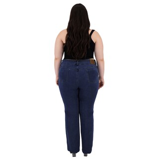 Foto 4 | Pantalón Recto Britos Jeans Mujer Curvy Mezclilla 501669