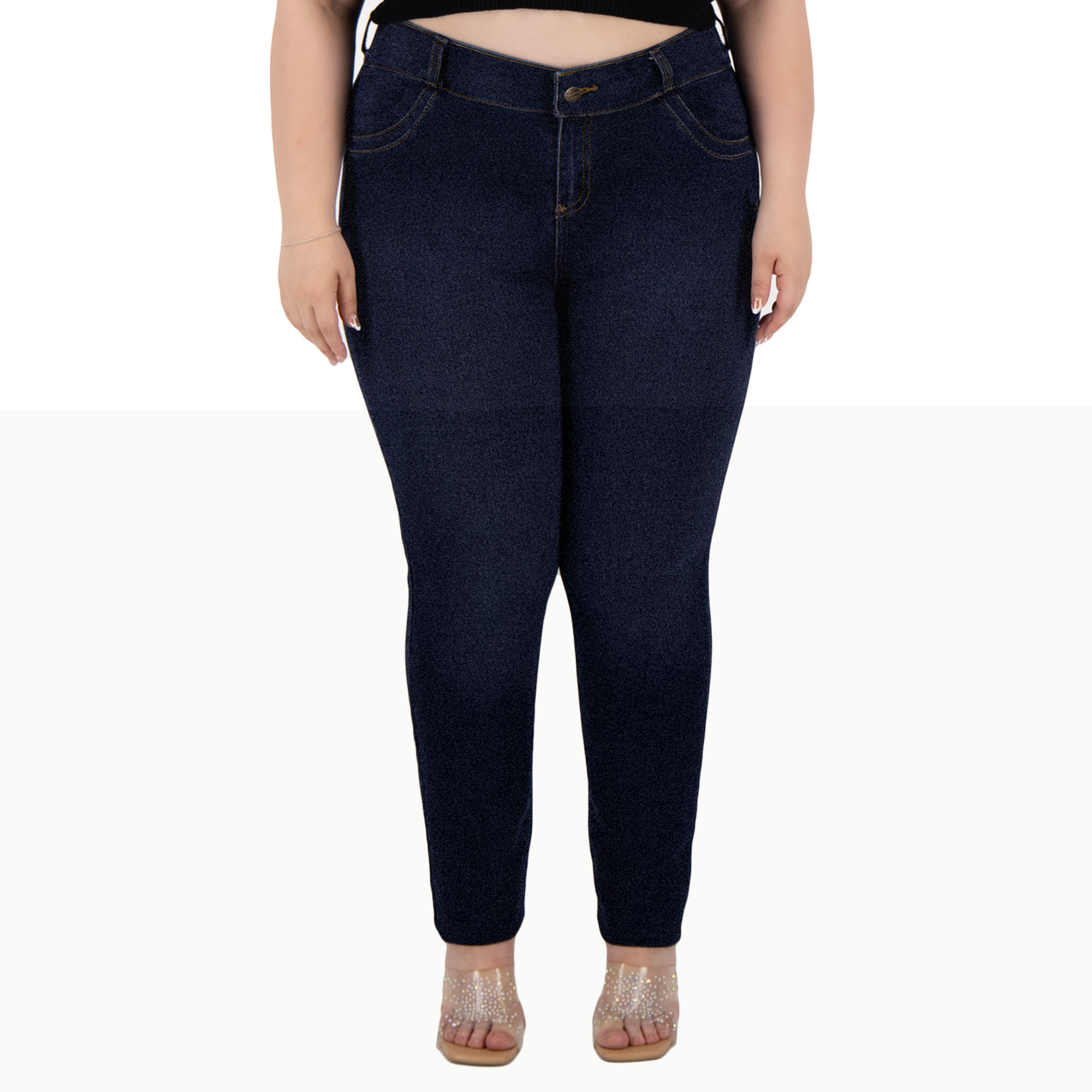 Foto 2 pulgar | Pantalón Skinny Britos Jeans Mujer Curvy Mezclilla 501666