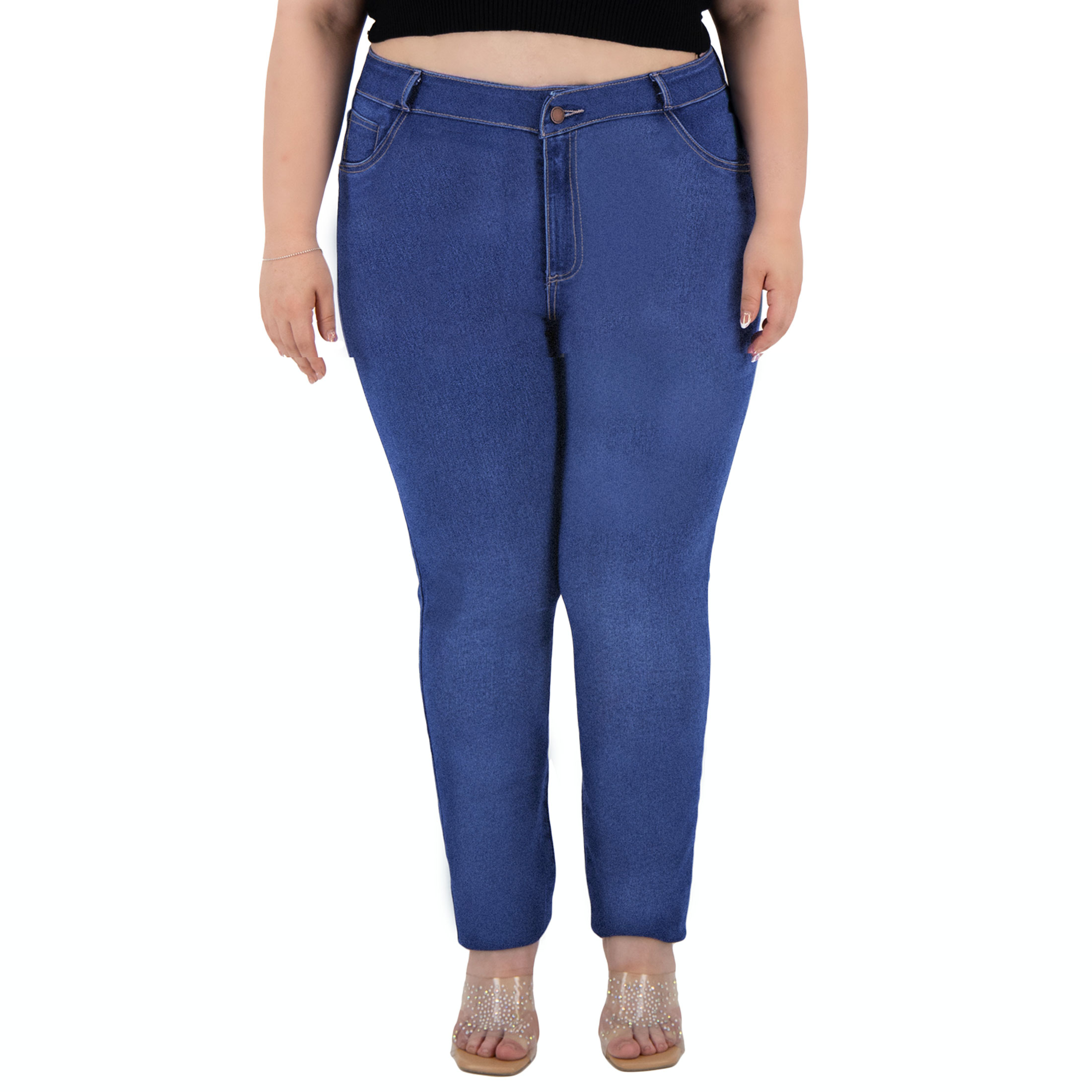 Foto 1 | Pantalón Skinny Britos Jeans Mujer Curvy Mezclilla 501667
