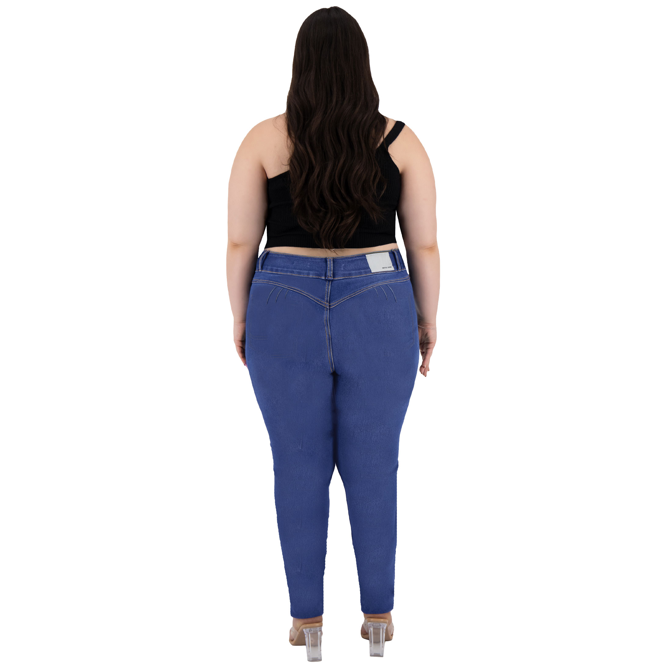 Foto 5 pulgar | Pantalón Skinny Britos Jeans Mujer Curvy Mezclilla 501667