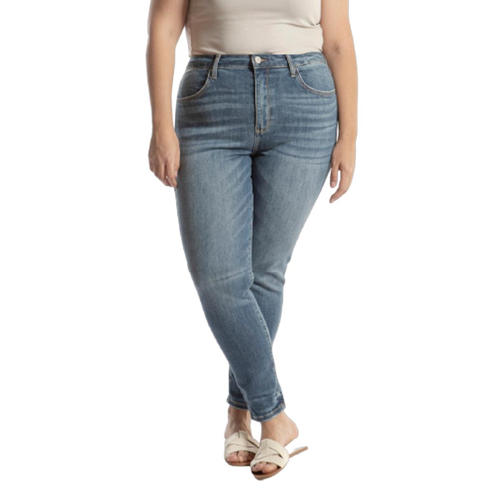 Foto 2 pulgar | Pantalón High Rise Skinny Curvy Balam Bl6700 Azul
