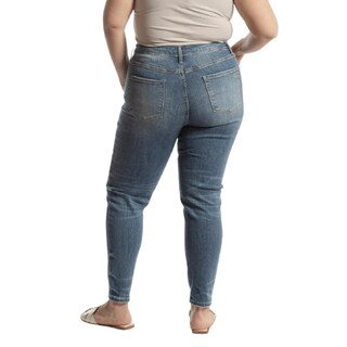 Foto 2 | Pantalón High Rise Skinny Curvy Balam Bl6700 Azul