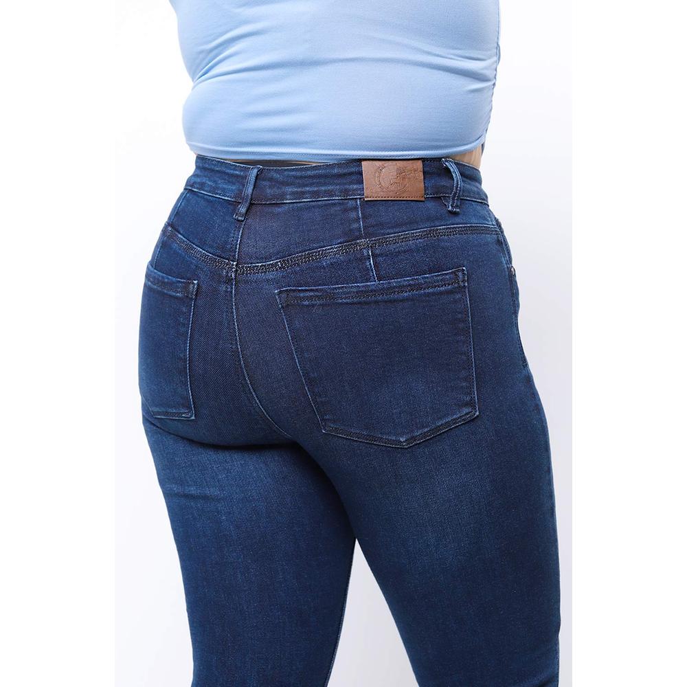 Foto 3 pulgar | Jeans Skinny Con Strech /tallas Extras, 3916 (azul Dark) Azul Oscuro