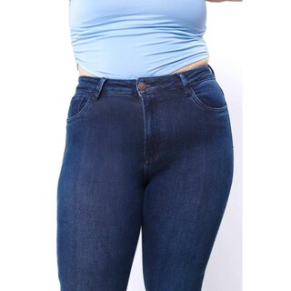 Foto 3 | Jeans Skinny Con Strech /tallas Extras, 3916 (azul Dark) Azul Oscuro