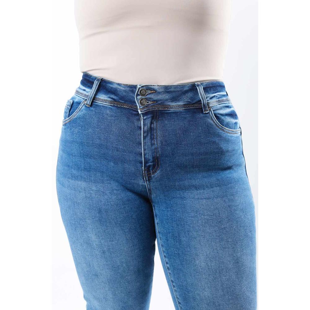 Foto 4 pulgar | Jeans Bootcut Con Strech Roman Fashion, 3727 (azul Medio) Azul