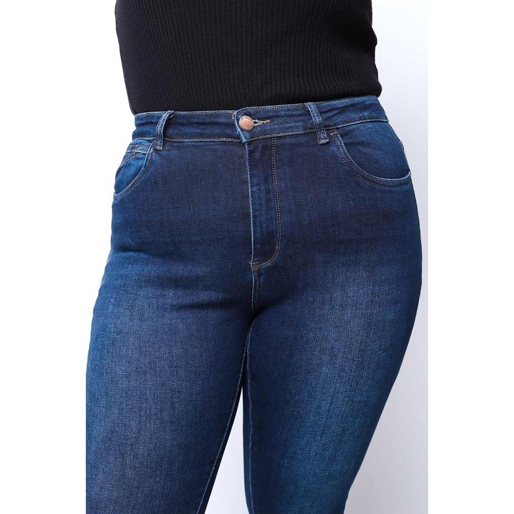 Foto 4 pulgar | Jeans Skinny Con Strech /tallas Extras, 1632 (azul Dark) Azul Oscuro