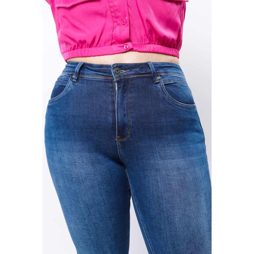 Foto 4 pulgar | Jeans Skinny Con Strech /tallas Extras, 1633 (azul Dark) Azul Oscuro