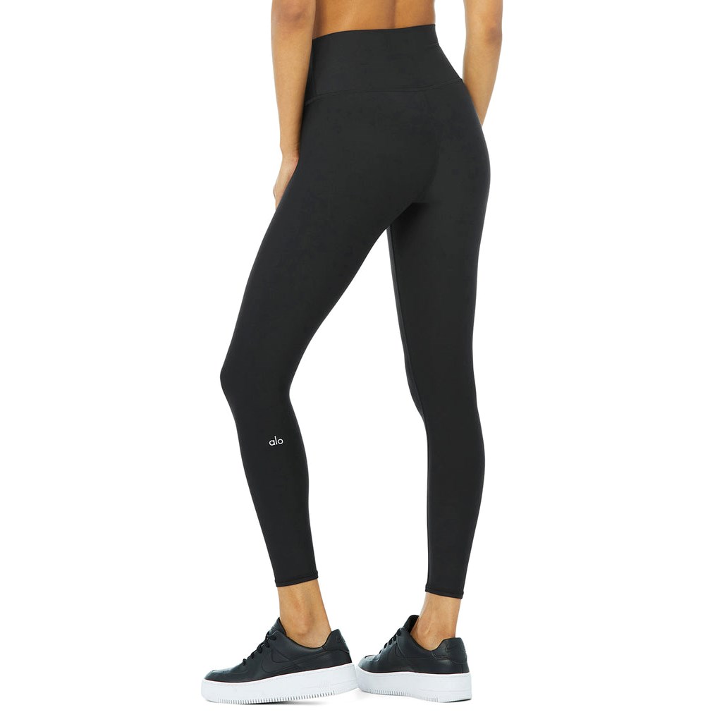Foto 2 pulgar | Leggings Alo Yoga Airlift Negros de Cintura Alta para Mujer